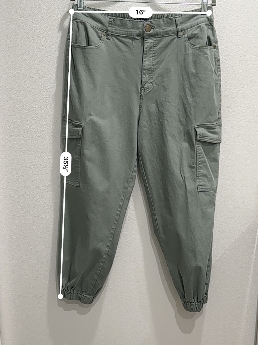 d. jeans Sage Green Cargo Joggers - Picture 6 of 6
